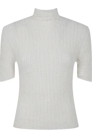 Issey Miyake Strik, Dame, Hvid, M, Plisseret Jellyfish Skjorte
