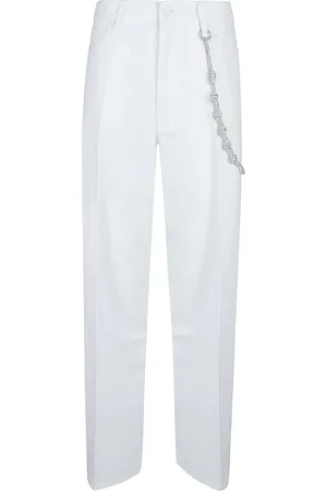 Pinko Bukser, Dame, Hvid, W24, Løstsiddende Bukser