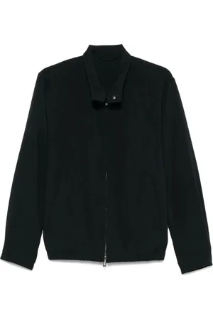 Emporio Armani Jakke, Herre, Sort, L, Uld, Stilfuld Blouson Jakke til Mænd