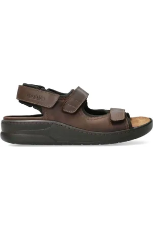 Mephisto Sko, Herre, Brun, 46 EU, Læder, Brun Lædersandal til Sommeren