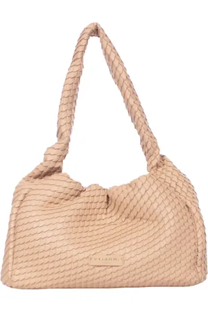 ERMANNO SCERVINO Taske, Dame, , ONE SIZE, Læder, Plisseret Hobo Taske med Lynlås Lukning