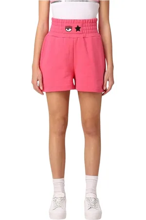 Chiara Ferragni Shorts, Dame, Lyserød, XS, Uld, Stilfulde Cotton Eyestar Shorts