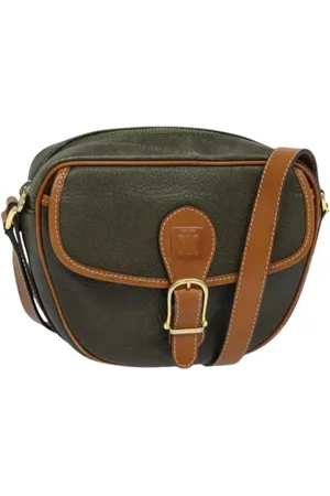 Céline Pre-owned, Dame, Grøn, ONE SIZE, Uld, Pre-owned Laeder celine-tasker