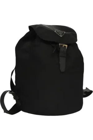 Prada Pre-owned, Dame, Sort, ONE SIZE, Nylon, Pre-owned nylon rygsaekke