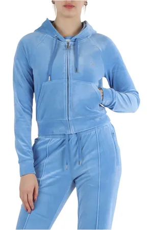 Juicy Couture Sweathshirts & Hoodies, Dame, Blå, XS, Vaskede Regatta Hoodies