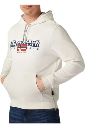 Napapijri Sweathshirts & Hoodies, Herre, Hvid, XL, Uld, Sweatshirts