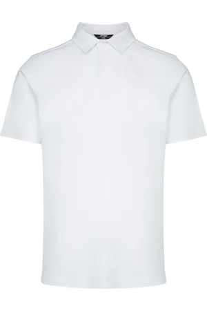 K-Way Top, Herre, Hvid, 2XL, Bomuld, Let stræk Jersey Polo Shirt