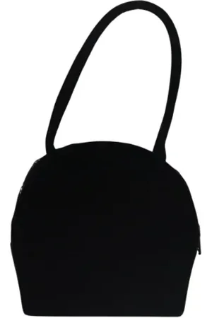 Saint Laurent Pre-owned, Dame, Sort, ONE SIZE, Tyl, Pre-owned Stof hndtasker