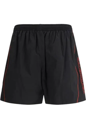 Balenciaga Badetøj, Herre, Sort, L, Uld, SideStripe Swim Trunks