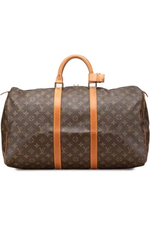 LOUIS VUITTON Pre-owned, Dame, Brun, ONE SIZE, Tyl, Pre-owned Canvas rejsetasker