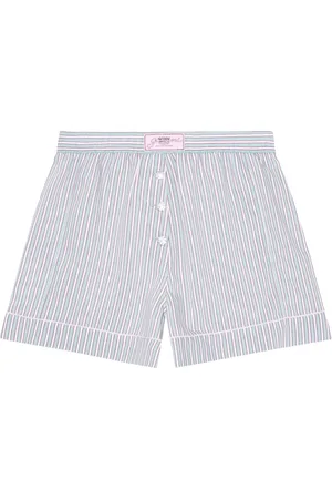 Ganni Shorts, Dame, Blå, XS, Klar Blå Shorts med Knappelukning
