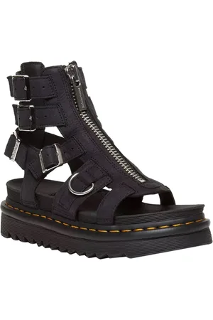 Dr. Martens Sko, Dame, Grå, 41 EU, Grå Lave Sandaler
