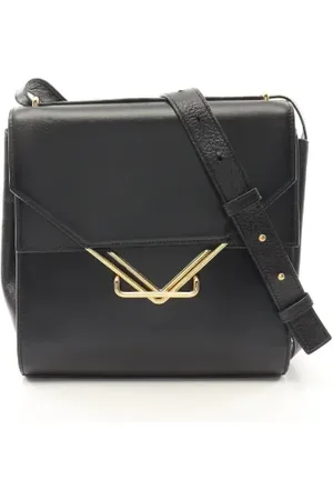Bottega Veneta Pre-owned, Dame, Sort, ONE SIZE, Uld, Pre-owned Laeder skuldertasker