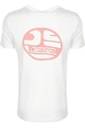 Diesel Top, Herre, Hvid, 2XL, Bomuld, Moderne T-Just T-shirt