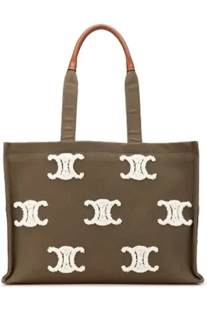 Céline Pre-owned, Dame, Grøn, ONE SIZE, Tyl, Pre-owned Canvas totes