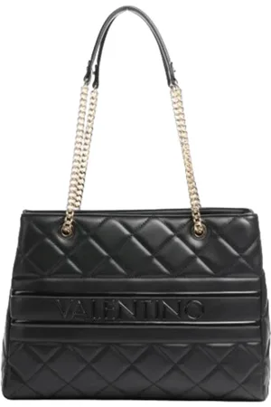 Valentino by Mario Valentino Taske, Dame, Sort, ONE SIZE, Uld, Sort Rektangulær Kæde Skuldertaske
