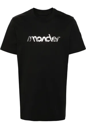 Moncler Top, Herre, Sort, S, Bomuld, Sort Bomuld Jersey T-shirts og Polos