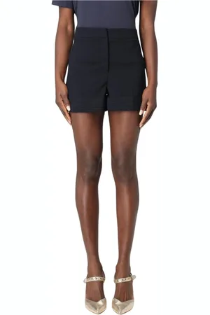 Twin-Set Shorts, Dame, Blå, 2XS, Uld, Blå Elegant Skræddersyede Shorts