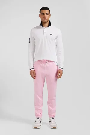 Eden Park Top, Herre, Hvid, 2XL, Bomuld, Langærmet piqué bomuldspolo