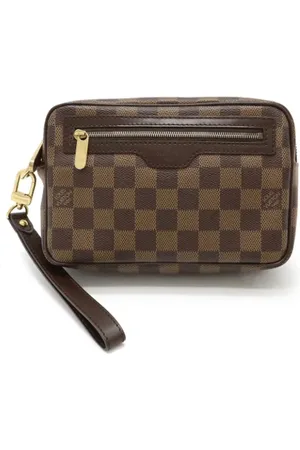 LOUIS VUITTON Pre-owned, Dame, Brun, ONE SIZE, Tyl, Pre-owned canvas håndtasker
