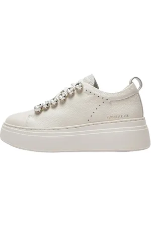 Emanuélle vee Sko, Dame, , 38 EU, Uld, Ivory Lace Sneakers til Kvinder