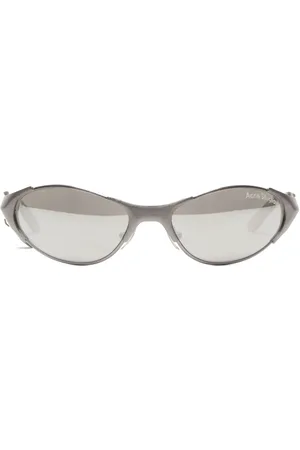 Acne Studios Tilbehør, unisex, Grå, ONE SIZE, Nylon, Sølv Solbriller med Nylon Linse
