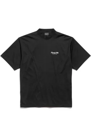 Balenciaga Top, Herre, Sort, L, Bomuld, Vintage Jersey Unisex Crewneck T-Shirt