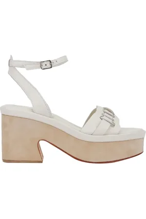 Janet&Janet Sko, Dame, , 41 EU, Læder, Ivory Læder og Ruskind Sandaler