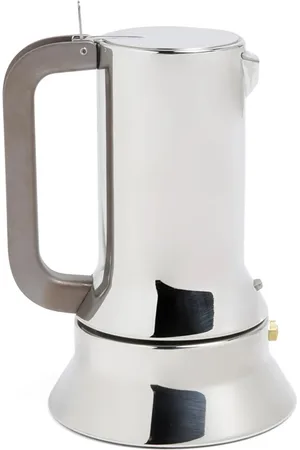 Alessi Home, unisex, Grå, ONE SIZE, Uld, Espresso Kaffemaskine Rustfrit Brun