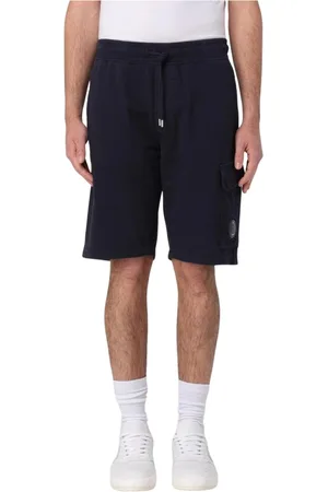 C.P. Company Shorts, Herre, Blå, XL, Blå Cargo Shorts med Lommedetalje