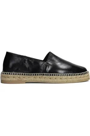 Ami Sko, Herre, Sort, 43 EU, Uld, Stilfulde sorte læder espadrillos