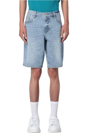 Armani Exchange Shorts, Herre, Blå, W34, Denim, Klassiske Denim Shorts