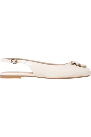 Pinko Sko, Dame, Hvid, 37 EU, Læder, Lime Patent Læder Flade Sko