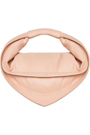 Federico Cina Taske, Dame, Lyserød, ONE SIZE, Bomuld, Lambskin Mini Taske med Forstærket Håndtag