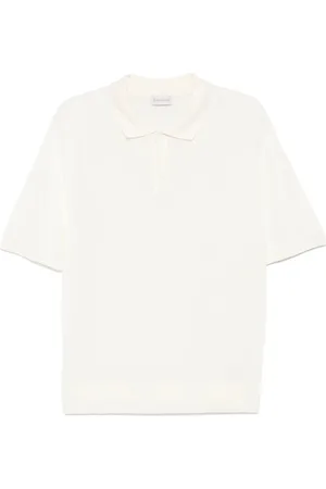 Moncler Top, Herre, Hvid, S, Hvide T-shirts og Polos med Logo Patch