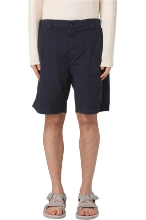 C.P. Company Shorts, Herre, Blå, S, Uld, Blå Cargo Shorts med Lommer