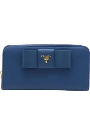 Prada Pre-owned, Dame, Blå, ONE SIZE, Tyl, Pre-owned Laeder punge