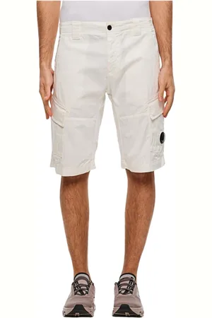 C.P. Company Shorts, Herre, Hvid, L, Khaki MultiPocket Cargo Shorts Lightweight