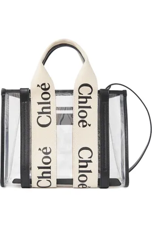 Chloé Taske, Dame, Hvid, ONE SIZE, Hvide tasker med signaturstriber