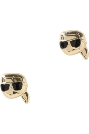 Karl Lagerfeld Tilbehør, Dame, Gul, ONE SIZE, Uld, Studøreringe