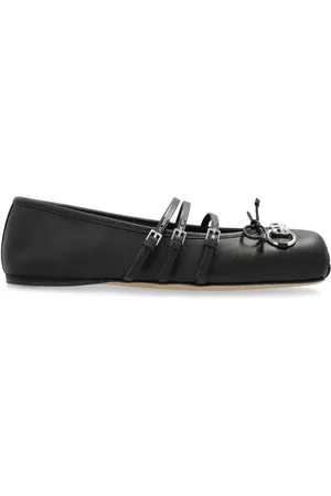 Gucci Sko, Dame, Sort, 38 EU, Sorte flade sko Elegant stil