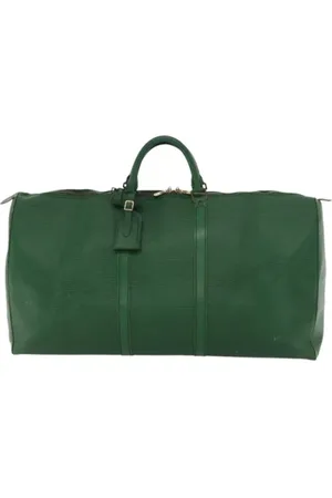 LOUIS VUITTON Pre-owned, Dame, Grøn, ONE SIZE, Tyl, Pre-owned Laeder louis-vuitton-tasker