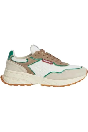 Dsquared2 Sko, Herre, Flerfarvet, 43 EU, Læder, Sprinter Sneakers Ruskind Mesh Gummisål