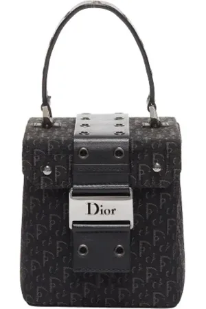 Dior Pre-owned, Dame, Sort, ONE SIZE, Tyl, Pre-owned canvas håndtasker