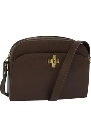 Céline Pre-owned, Dame, Brun, ONE SIZE, Uld, Pre-owned Laeder celine-tasker