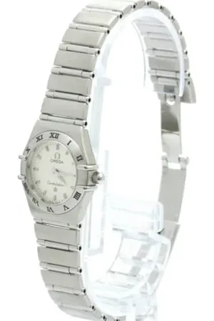 Omega Pre-owned, Dame, Grå, ONE SIZE, Tyl, Pre-owned Stof watches