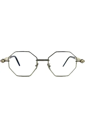 KUBORAUM Tilbehør, unisex, Grå, ONE SIZE, Hexagonal Metal og Acetat Solbriller