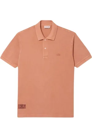 Lacoste Top, Herre, Brun, 2XL, Bomuld, Klassisk L.12.12 Polo med Vasket Effekt