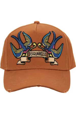 Dsquared2 Tilbehør, unisex, , ONE SIZE, Bomuld, Broderet baseballkasket med spænde