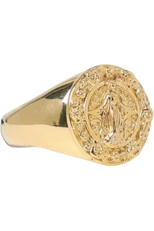Dolce & Gabbana Tilbehør, Dame, Gul, M, Uld, Maria Signet Guld Ring